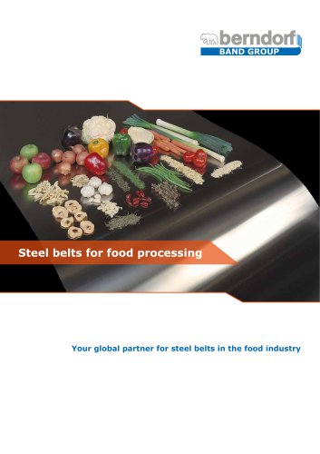 Steel belts for food processing