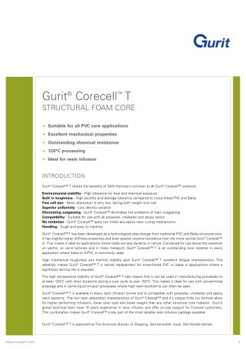 Gurit® Corecell T - Structural Foam Core (v9)