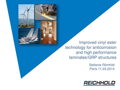 CAMX 2014: Novel Monomer Free Vinyl Hybrid Resins for Composites Radomes