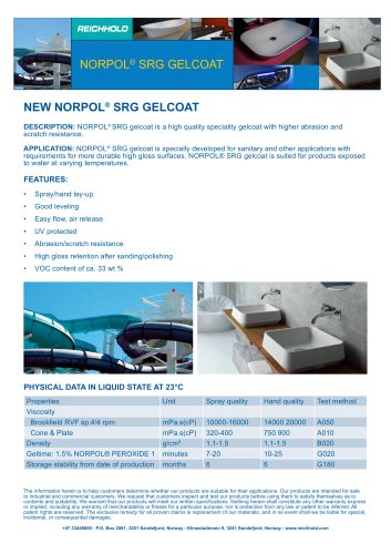 NEW NORPOL® SRG GELCOAT