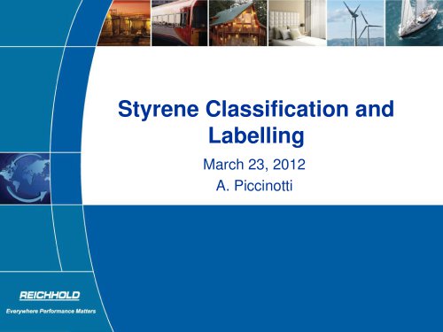 Styrene Classification and Labelling