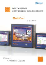 Overview of the MultiCon line - multichannel controllers and data recorders