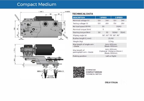 Wiper system Compact Medium