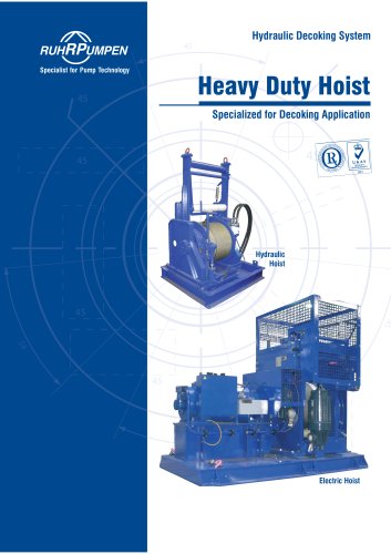 Heavy Duty Hoist. Specialized for Decoking Application