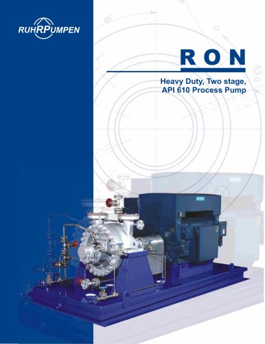 RON, Heavy Duty, Two stage, API 610 Process Pump.