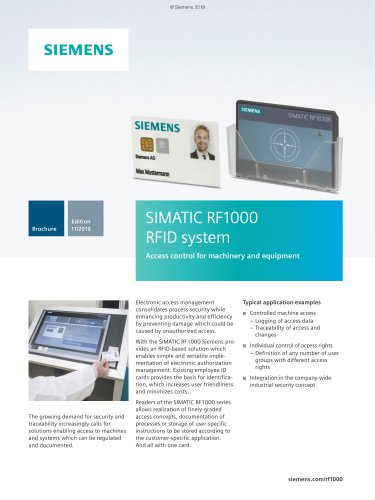 SIMATIC RF1000