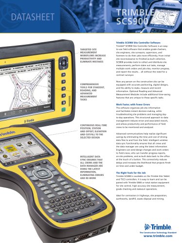 Datasheet Trimble SCS900