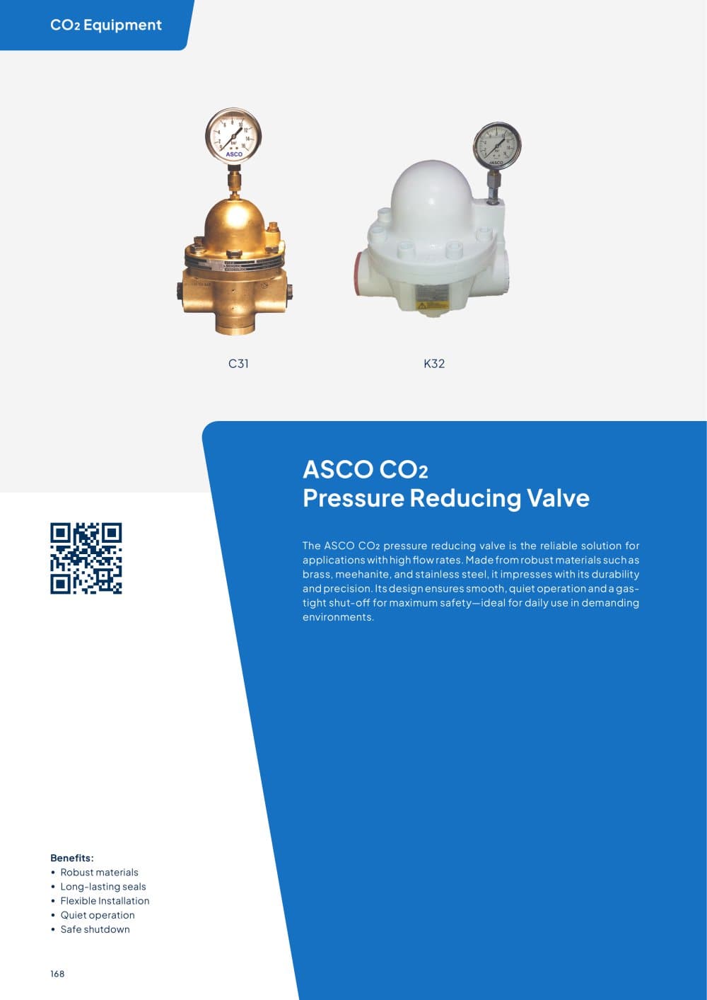 Pressure Reducing Valve - ASCO CARBON DIOXIDE