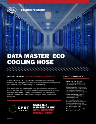 DATA MASTER&trade; ECO  COOLING HOSE