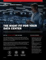 THE RIGHT FIT FOR YOUR  DATA CENTER
