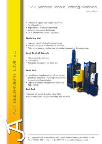 177 Vertical Tensile Testing Machine