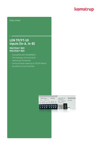 LON TP/FT-10 inputs (In-A, In-B)