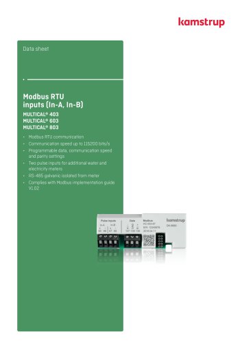 Modbus RTU inputs (In-A, In-B)