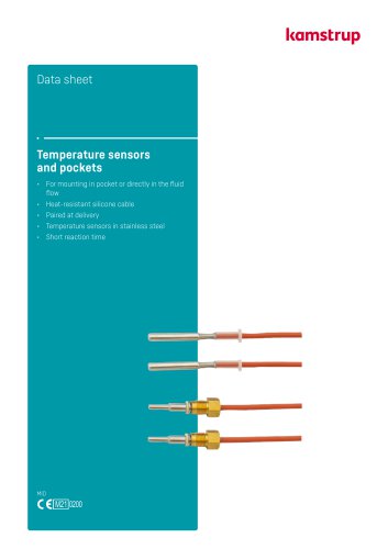 Temperature sensors and pockets