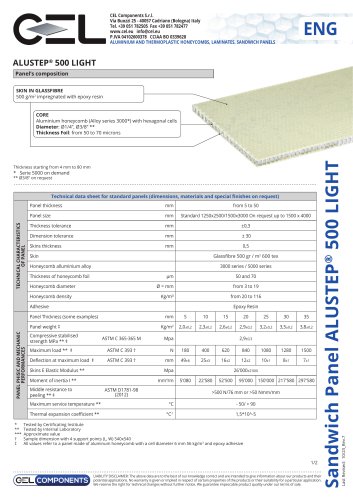 Sandwich Panel ALUSTEP® 500  LIGHT