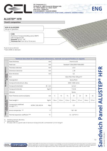 Sandwich panel ALUSTEP® HFR