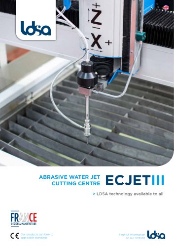 ABRASIVE WATER JET CUTTING CENTRE ECJETIII