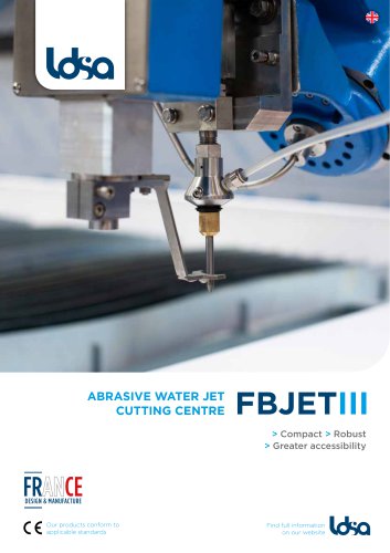 ABRASIVE WATER JET CUTTING CENTRE FBJETIII