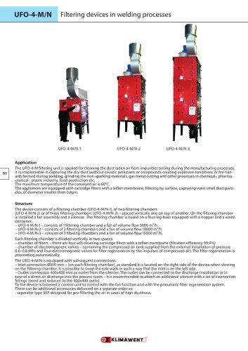 Filtering unit UFO-4-M/N