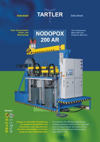 NODOPOX 200 AR : Two Component Meter Mix and Dispense Machine