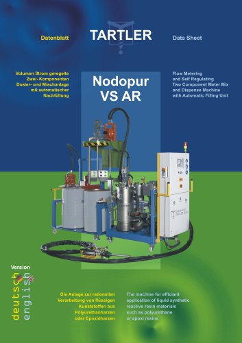 Nodopur VS AR : The two or more component dosing and mixing system