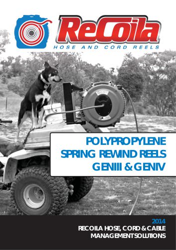 Polypropylene Spring Rewind Hose Reels - Gen III and Gen IV