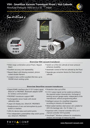 VSH Vacuum Transducer