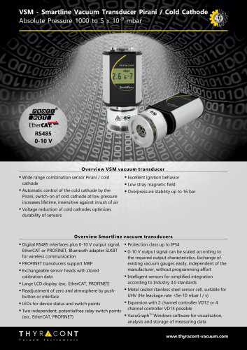 VSM vacuum transducer