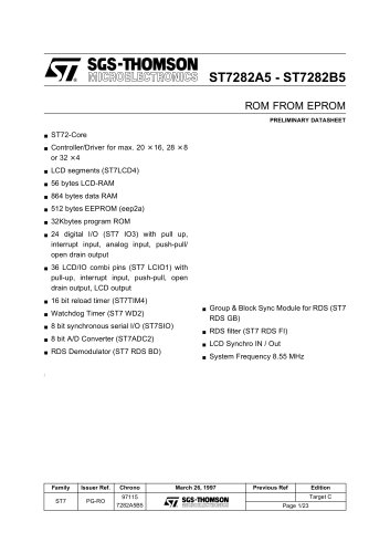 SGS-THOMSON ST7282