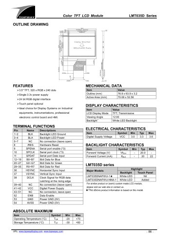 TFT LCD module