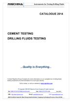 CATALOGUE MUD TESTING EQUIPMENT 2014A