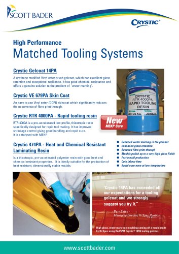 Crystic Matched Tooling Systems brochure