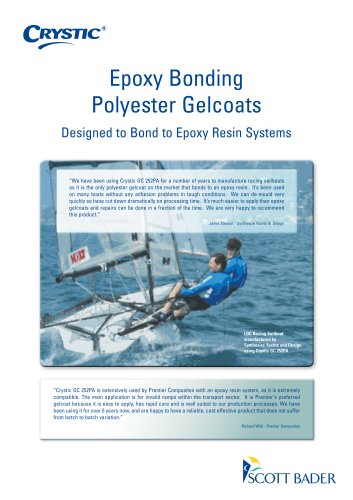 Epoxy Bonding Polyester Gelcoats brochure