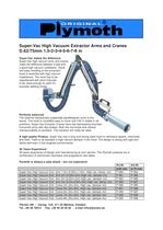 Super-Vac High Vacuum Extractor Arms and Cranes