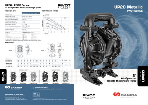 UP20 AODDP pump Metallic