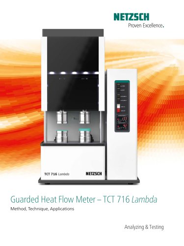 Guarded Heat Flow Meter – TCT 716 Lambda