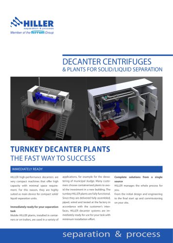 Turnkey Decanter Plants