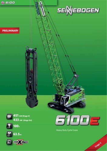 Duty Cycle Crawler Crane 6100 HD - Crane Line