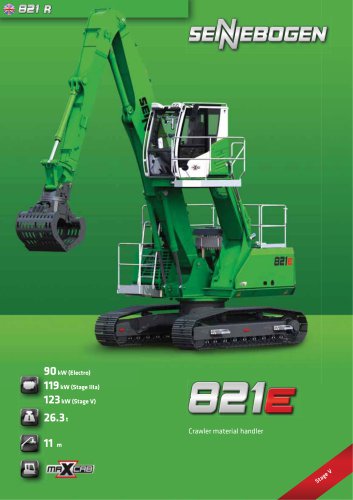 Material handling machine 821 Crawler E-Series - Green Line