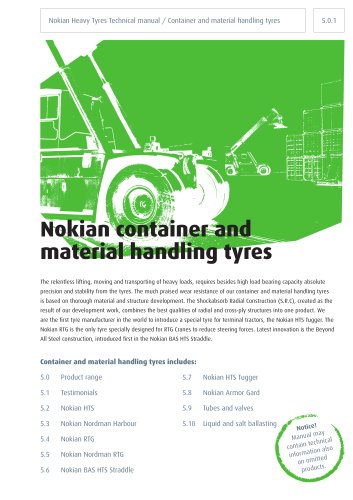 NHT Technical Manual 05 Container and material