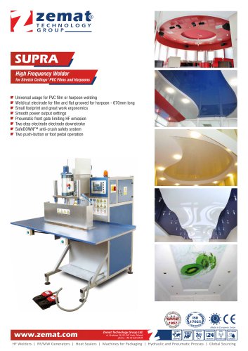 SUPRA | High Frequency Welder for Stretch Ceilings, PVC Films and Harpoons