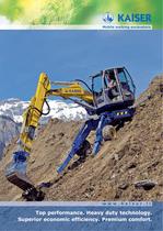 Mobile walking excavators