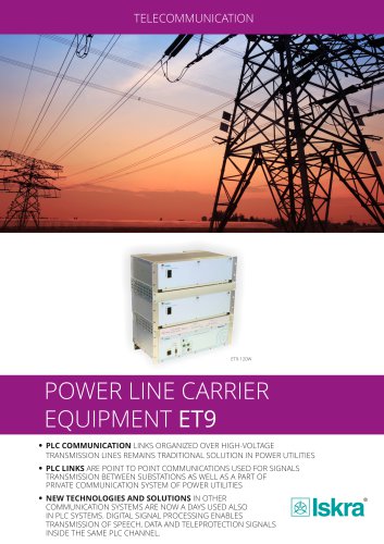 Power line carrier equipment ET9