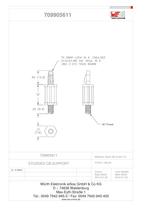 Snap-In Stop Spacer for Printed Circuit Boards 709 905 611