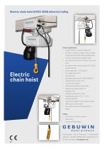 Electric chain hoist EH125-2000 (electric) trolley