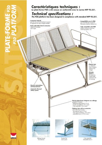 P3D PLATFORM : technical specifications