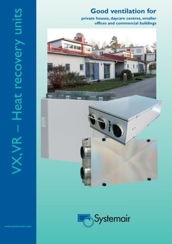 VX,VR – Heat recovery units