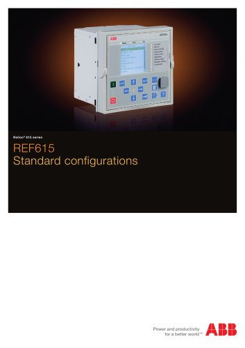 REF615 Standard configurations brochure