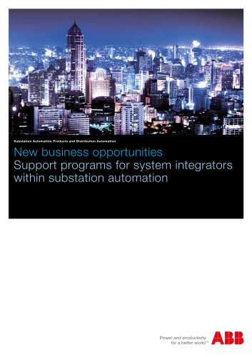 Support programs for system integrators within substation automation