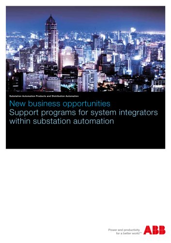 Support programs for system integrators within substation automation